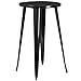Flash Furniture 24'' Round Black Metal Indoor-Outdoor Bar Height Table