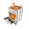 Camping Geïntegreerde Vouwen Hout Grillkachel Draagbare Kleine Rvs BBQ Houtskool Kachel Barbecue voor Koken Outdoor…