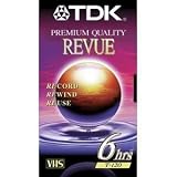 TDK Blank VHS TAPES: Premium Quality Revue (4 Pack) 6 Hrs (T-120)