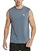 BALEAF Men's Tank Top Sleeveless Shirts Quick Dry Muscle t Shirts Gym Workout Running Athletic Cool Tech Tops Gray L