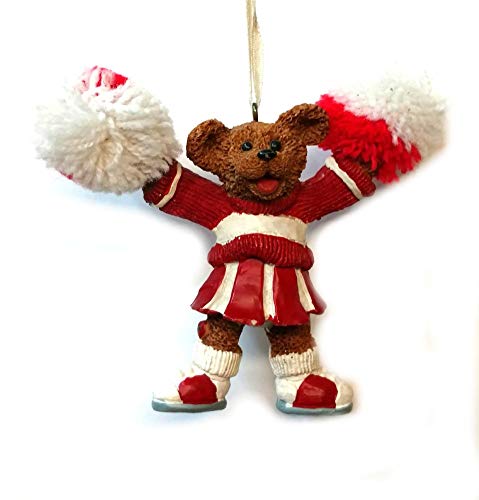 Home For ALL The Holidays School Ornament (Cheerleader RED) - Thumbnail 2