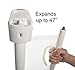 Ivation Retractable safety Gate - Indoor & Outdoor Mesh with Timed Locking System & Push-Button Release - Use in Doorway or Stairway for Baby, Kids, Toddlers & Pets, Fits opening up to 47