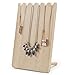 MyGift Set of 2 Natural Wood Adjustable-Length Necklace Holder, Jewelry Display Stand