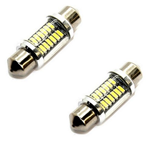 2x Lampen Soffitten mit E9-Prüfzeichen und StVZO-Zulassung CE CANBUS 36MM 14x3030-Dioden KALTWEIß Innen- Kennzeichen- Einstie