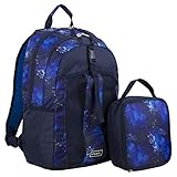 Fuel Backpack & Lunch Bag Bundle, Blue/Galaxy Print