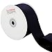 Laribbons 2 inch Wide Grosgrain Ribbon - 25 Yard (030-Black)