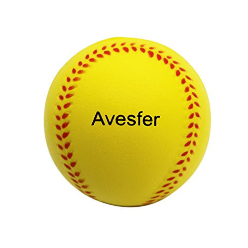 Avesfer Practice Baseballs Foam Softballs Training Sporting Batting Soft Ball Indoor Outdoor Backyard for Players Kids Teenager Children Yellow (12 Pack 9 INCH) - Thumbnail 5