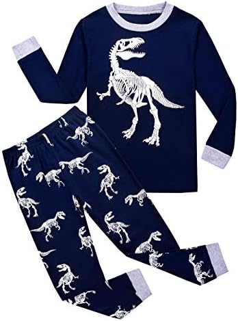 Kids Dinosaur Pyjamas Sets Children Clothes Set Boys Cotton Nightwear Toddler Pjs Sleepwear 1-8 Years …