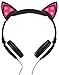 SoundBeast Cat Ear Headphones with Glowing Lights (Pink)