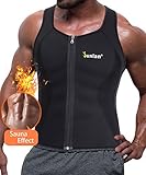 Junlan Men Sweat Waist Trainer Tank Top Vest Weight Loss Neoprene Workout Shirt Sauna
