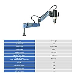 LYXC Auto-blow Oiling M3-M16 Tap Collets 1200mm Arm