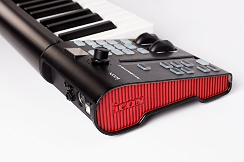 Icon Pro Audio Icon ICOK-IKEYBOARD4X Ikeyboard 4X 37 key piano keyboards with a single channel DAW controller in a rugged metal enclosure, 37 Note (