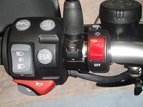 Motorbike Headlight Spot Fog Light Switch fits 22mm 7/8 inch handlebars, chrome - Image 4