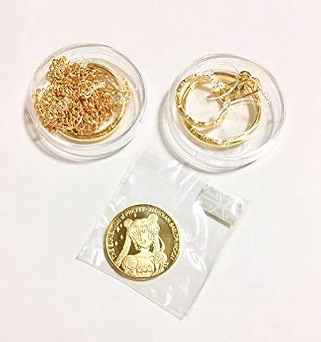 Amazon セーラームーン展 六本木ヒルズ品 プリンセスセレニティ記念メダルアクセサリー キーホルダー ネックレスコンプ コイン アニメ 萌えグッズ 通販