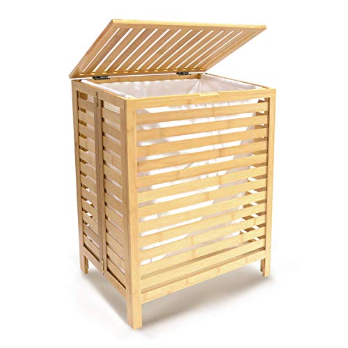 tonchean-Folding-Bamboo-Hamper-with-Lid-Natural-Bamboo-Laundry-Hamper-Basket-Removable-Space-Saving-Storage-Basket-with-Machine-Washable-Cotton-Canvas-Liner-Cut-Out-Handles