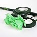 SONGZIMING 3 Rolls Flower Paper Tape with 50 Pieces Floral Stem Wire 16 Inch for Bouquent Stem Wrapping and Crafts, Dark Green