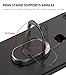 TIGERNU Phone Ring Holder,Magnetic/Universal 360 Degrees Rotation/90 Degrees Flip,Finger Ring Stand Grip Kickstand Mount iPhone Ring, iPad, Samsung, Cell Phone (Black)