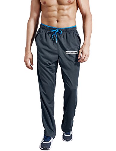image for Duuluup Men Sport Pants - Quick Dry Active Sports Jersey Pants Color M
