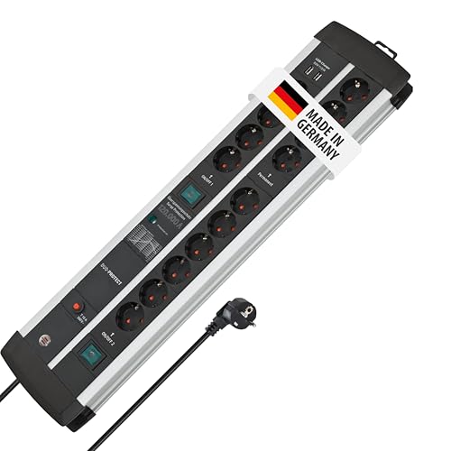 Brennenstuhl Premium-Protect-Line Gaming-Steckdosenleiste 14-Fach, 3m