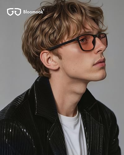 Bloomoak Gafas de color rosa antimigraña, FL-Flex gafas rosas contra la sensibilidad a la luz, el deslumbramiento LED, la fotofobia y la fatiga ocular