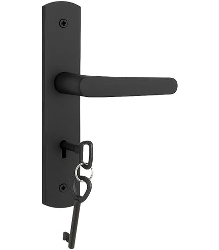 Fechadura Externa Soprano Ipanema com Espelho, Metalix Preto