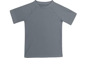KAKU NANU Boys Rash Guard UPF 50+ Sun Shirt Toddler Short Sleeve