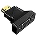 VicTsing V2.0 HDMI to VGA Converter Adapter with Mirco USB Charging Cord for PC, Laptop, Other HDMI Input Devices. Black