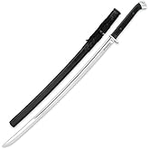 Honshu Boshin Katana with Scabbard | Full-Tang | 30 3/8" 1060 High Carbon Steel Blade | Rugged Non-Slip TPR Handle | Lanyard Hole | For Martial Arts or Collecting