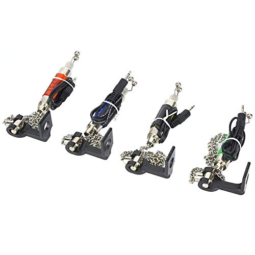 HelloCreate 4 Stück Angelrute beleuchtete Schwinger Fisch Bissanzeiger Swinger – Bild 5