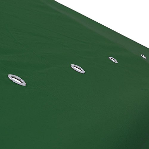Koval Inc. 10' x 10' Replacement Gazebo Canopy Awning Roof Top Waterproof 200g Canvas (Green) - Thumbnail 4