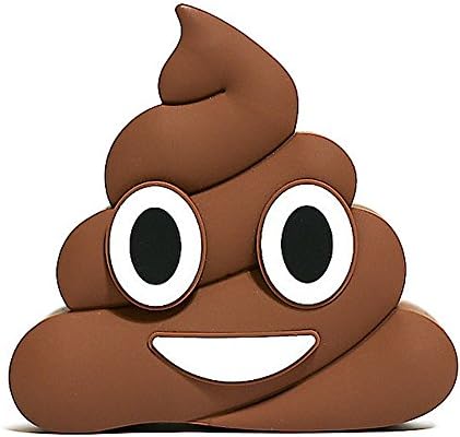 Emoji Faces Rechargeable External Portable Power Bank Pack (Poop (brown))