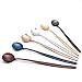 Long Handle Spoon, Circular spoon,Delicate Elegance Stainless Steel Spoon Set,Mixing Spoon,Ice Cream Spoon,Long Spoon Iced Tea Spoon, Coffee Spoon,Dessert Spoon,Milkshake Spoon,Set of 6(Ice spoo