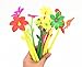 Yansanido Fluent Writting Pen, 12 Pcs 0.5 mm Black Ink Flower Shape Rolling Ball Cute Gel Ink Pen for Student and School Office Supplies (flower)