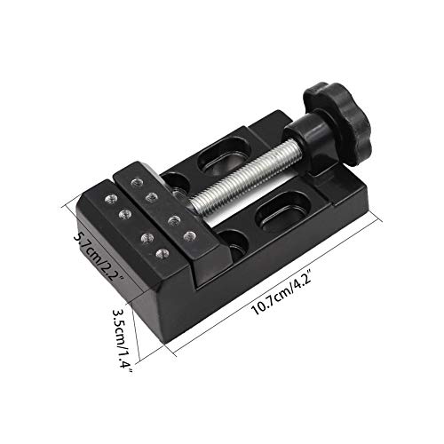 Mini Drill Press Vise Clamp Table Bench Vice for Jewelry Nuclear Clip On DIY Carving Tool Flat Clamp