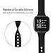 Acrbiutu Bands Compatible with Fitbit Versa/Versa 2, Slim Thin Narrow Replacement Silicone Sport Wristband Strap for Fitbit Versa/Versa 2 Smart Watch Women Men
