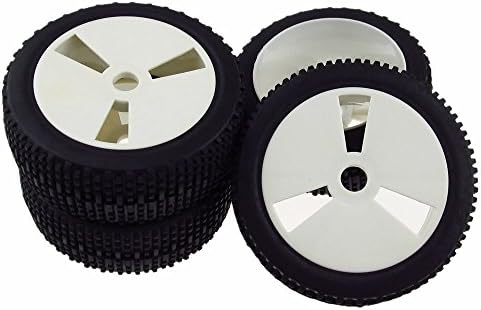 Gray 1/8 Scale RC Off Road Car Buggy Racing Tires Tyre and Wheels 4pcs