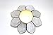 World Buyers Capiz Tea Light Holder, Three Rings of Translucent capiz Shell Petals-Flickering Light Decor Measures 5