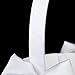 Eamall Bowknot Wedding Flower Girl Basket Faux Pearl Rhinestone Decor Ivory (wedding basket No 2)