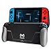 Meo Protective Case for Nintendo Switch [Stores 2 Games] Change the Grip Color [Gray / blue / red] Soft Cover Gamepad Case with Shock Absorption