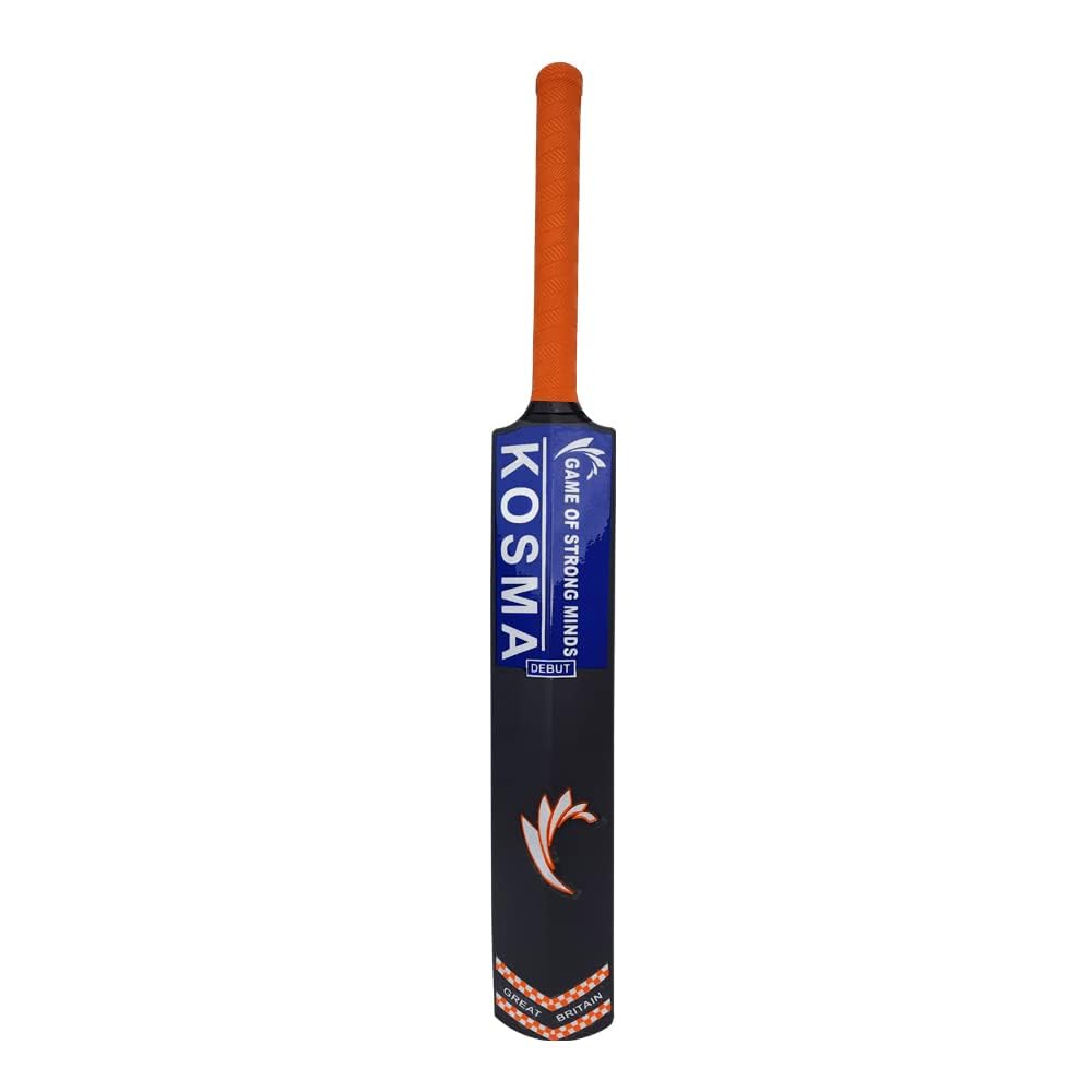 Kosma Junior Kwik Cricket Bat set with 1 Wind ball | Crazy Cricket Bat No 3 (28”) with 1 x Ball | Cricket Training Equipment | Grey Colour