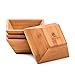 Wood Salad Bowl Set (Bamboo, Set Of 4) Best For Serving Salad, Pasta, Soup, and Fruit. Bowls Looks Absolutey Beautiful With Your Kitchen Setting. Pba Free/Eco-Friendly, By Midori Way