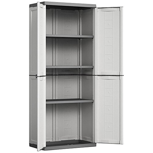 Kis Kunststoffschrank"Jolly" hoch, 1 Stück, weiß/grau, 9732000 0447 01 – Bild 3