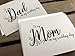 To My MOM and DAD on my WEDDING Day - Recycled Notecard - Eco Friendly - 2 pack