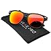 WearMe Pro - Square Retro Classic Mirrored Lens Women and Men Style Frame Sunglasses