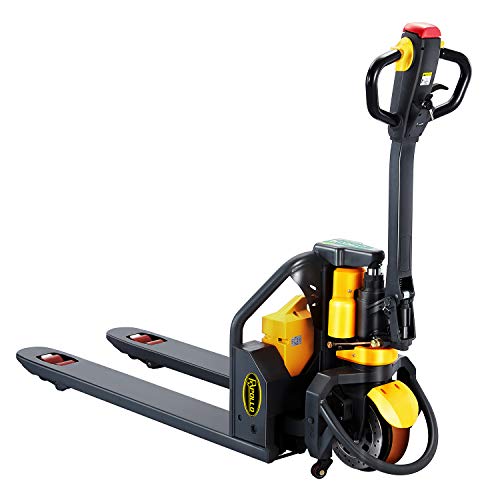 ApolloLift Full Electric Power Lithium Pallet Jack Truck Efficiency Bundle 3300lb Cap. 48" x27"-Plus Extra Battery Bundle