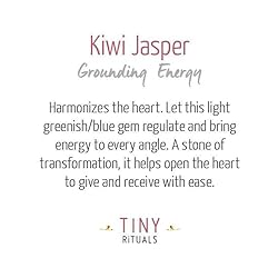 Tiny Rituals KIWI JASPER ENERGY BRACELET