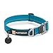 Ruffwear, Crag Dog Collar, Stylish Adventure Collar with Premium Reflective Design, Quick Release Buckle, Lightweight All-Day Comfort, Baja Blue, 20