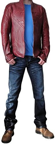 Superhero Collection of Jackets/Coats/Vests-Available in Different Designs and Colors (XS, Maroon-Superman-Smallville-Jacket-Real-Leather)