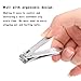 Nail Clippers Key Chain Set- Sturdy & Elegant Set of 2 Stainless Steel Fingernail Clippers +1 Keychain, Sharp and Durable, Great Gift for Women, Men, and Family