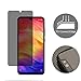 Jbao Direct Compatible Xiaomi Redmi Note 7 Pro Privacy Screen Protector, Anti-Spy Tempered Glass Film, 2.5D [Bubble Free] [Anti-Scratch] [Smooth Touch] HD Clear Film for Xiaomi Redmi Note 7 Pro